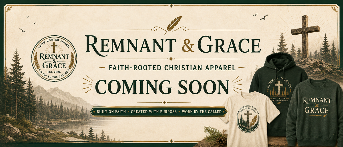 Remnant & Grace — faith-rooted Christian apparel. Built on faith, created with purpose, worn by the called.